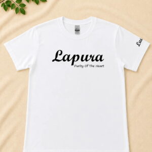 White Tee Black Logo