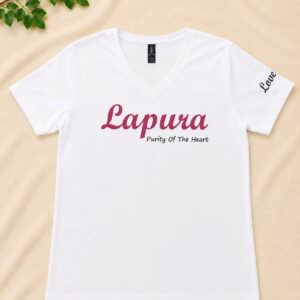 V-Neck Purity Creed Tee in Resort White